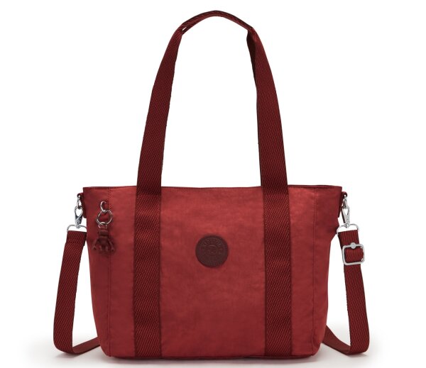 Kipling Asseni S Tote-Bag 10 Liter Shopper KI4400 Dusty Carmin