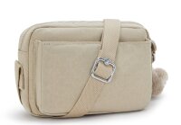 Kipling Abanu 2 Liter Umhängetasche KI7248 Signature Beige Embossed