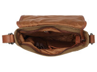 The Chesterfield Brand C48.1311 Lismone Crossbody Washed Canvas & Wax Pull Up Leder