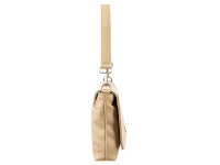 Prato S035-G genarptes PU Umhängetasche Handtasche dark beige