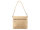 Prato S035-G genarptes PU Umhängetasche Handtasche dark beige