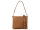 Prato S035-G genarptes PU Umhängetasche Handtasche mocha