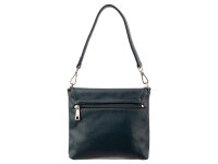 Prato S035-G genarptes PU Umhängetasche Handtasche petrol blue