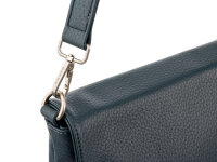Prato S035-G genarptes PU Umhängetasche Handtasche petrol blue