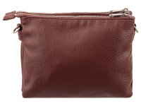 Prato S017-G genarptes PU Umhängetasche Handtasche burgundy