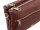 Prato S017-G genarptes PU Umhängetasche Handtasche burgundy