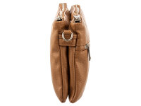 Prato S017-G genarptes PU Umhängetasche Handtasche mocha