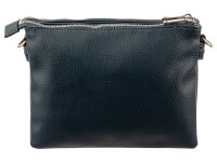 Prato S017-G genarptes PU Umhängetasche Handtasche petrol blue