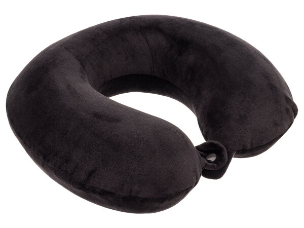 Franky PL07 Memory-Schaum Reisekissen Nackenkissen black