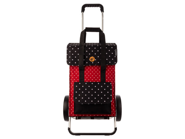 Andersen Royal Shopper Rul 166-157 70 rot/schwarz-Punkte