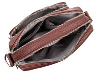 Prato S950-G LM Joyce Umhängetasche genarbtes PU burgundy
