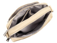 Prato S950-G LM Joyce Umhängetasche genarbtes PU dark beige