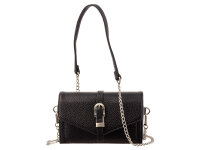 Prato S033-G Umhängetasche genarbtes PU Clutch black
