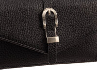 Prato S033-G Umhängetasche genarbtes PU Clutch black