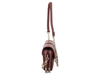 Prato S033-G Umhängetasche genarbtes PU Clutch burgundy