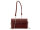 Prato S033-G Umhängetasche genarbtes PU Clutch burgundy