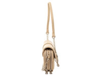 Prato S033-G Umhängetasche genarbtes PU Clutch dark beige