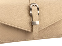 Prato S033-G Umhängetasche genarbtes PU Clutch dark beige