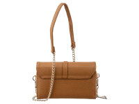 Prato S033-G Umhängetasche genarbtes PU Clutch mocha