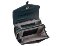 Prato S033-G Umhängetasche genarbtes PU Clutch petrol blue