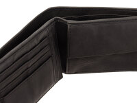 Harbour 2nd SL.14531 wallet style Lorenzo Geldbörse Leder Querformat ash