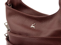 Prato S895-G LM Joyce genarptes PU Umhängetasche burgundy