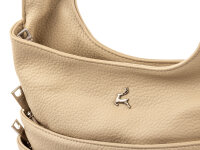 Prato S895-G LM Joyce genarptes PU Umhängetasche dark beige