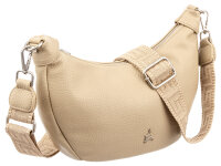 Prato S036-G genarptes PU Umhängetasche Handtasche dark beige