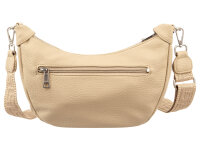 Prato S036-G genarptes PU Umhängetasche Handtasche dark beige