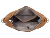 Prato S036-G genarptes PU Umhängetasche Handtasche mocha