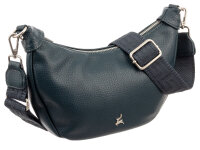 Prato S036-G genarptes PU Umhängetasche Handtasche petrol blue