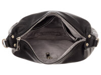 Prato S037-G genarptes PU Umhängetasche Handtasche black