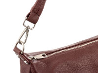 Prato S037-G genarptes PU Umhängetasche Handtasche burgundy