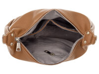 Prato S037-G genarptes PU Umhängetasche Handtasche mocha