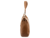 Prato S037-G genarptes PU Umhängetasche Handtasche mocha