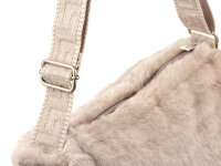 Prato S039-M Umhängetasche Synthetik Nerz Optik light grey