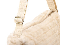 Prato S039-M Umhängetasche Synthetik Nerz Optik off white