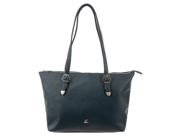 Prato S038-G genarptes PU Shopper petrol blue