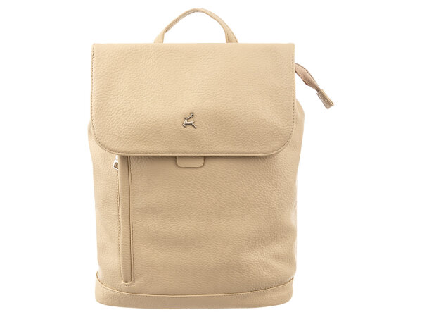 Prato S816-G LM Joyce City Rucksack genarbtes PU dark beige