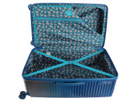Saxoline SX Blue Elite L Trunk Trolley TSA Zahlenschloss Spinner 76 cm blue gradient