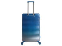 Saxoline SX Blue Elite L Trunk Trolley TSA Zahlenschloss Spinner 76 cm blue gradient