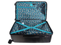 Saxoline SX Blue Elite M Trunk Trolley TSA Zahlenschloss Spinner 66 cm