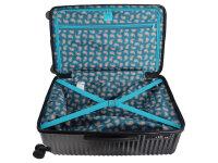 Saxoline SX Blue Elite M Trunk Trolley TSA Zahlenschloss Spinner 66 cm