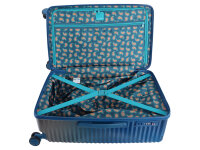 Saxoline SX Blue Elite M Trunk Trolley TSA Zahlenschloss Spinner 66 cm blue gradient