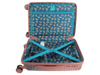 Saxoline SX Blue Elite Trolley TSA Zahlenschloss Spinner 55 cm pink gradient