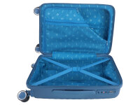 Saxoline SX Resort Trolley TSA Zahlenschloss Spinner 55 cm blue
