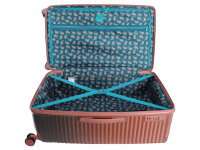 Saxoline SX Blue Elite Spinner Koffer Set Gr. M/L mit TSA-Zahlenschloss pink gradient