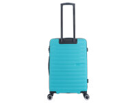 Saxoline SX Fiesta Trolley TSA Zahlenschloss Spinner 65 cm turquoise