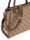 GUESS HWBG9672070 NOELLE II LUXURY SATCHEL Woman Schultertasche latte logo brown