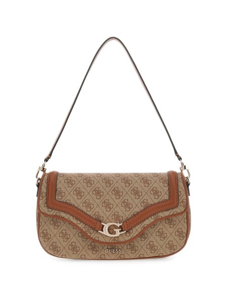 GUESS HWSG7993200 DEA FLAP SHOULDER BAG Woman Handtasche latte logo